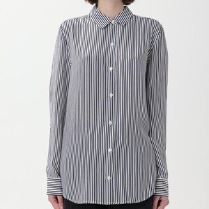 Eqipment Essential Silk Striped Long Sleeved Shirt sz L